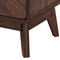 Baxton Studio Markell Mid-Century Transitional Walnut Brown Finished Wood 2-Drawer Nightstand 233-13271-ZORO - alternate 10